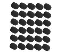 OFFSCH 30 Pezzi Mini Parabrezza in Schiuma Per Microfono Filtro Antirumore Per Cuffie Microfoni Palmari Da Bavero