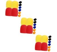 OFFSCH 30pezzi Coperture Antivento Per Microfoni Mano Spugne Colorate Per Karaoke e Dj Protezione Per Microfono Arancione