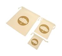 OFFSCH 3pezzi Pouch Per Ciotola Tibetana Sacchetto e Lino Chiusura Strappo Per Meditazione e Regali Dimensioni Varie