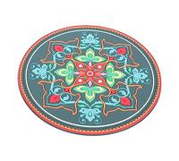 OFFSCH 3pezzi Protettivo Per Ciotole Mat Per Meditazione Pvc Design Antiscivolo Per Ciotole e