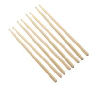 OFFSCH 4 Paia Bacchette Batteria Acero Legno 5a Jazz Lunghezza 41 Cm 15 Mm Punta Ovale Suono Piatto Colpo Portatili Leggeri Impugnare