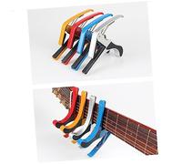 OFFSCH 4 Pezzi Accordatore Per Chitarra Clip-on Accordatore Per Chitarra Folk Chiave Trigger Capo Facile Da Usare Per Acustica Ukulele Violino Mandolino