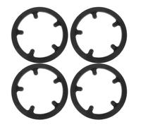 OFFSCH 4 Pezzi Copertura per Corona Catena Mountain Bike in Plastica Nera Resistente Protezione Trasmissione Design Semplice e Funzionale per Bicicletta