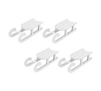 OFFSCH 4 Pezzi di Natalizi A Forma di Slitta Decorazioni Natalizie per Feste Figurine Rustiche A Forma di Slitta