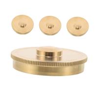 OFFSCH 4 Pezzi French Horn Bottom Valve Caps in Metallo Copri Valvole e Facili da Installare per Riparazione e Manutenzione di Corni Francesi per Musicisti e Professionisti