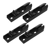 OFFSCH 4 Pezzi Ponte per Basso Elettrico in Metallo Nero Ponte Singolo per Corda Singola Accessori per Ponti a Sella Compatibile con Basso a 4 Corde Chitarra Elettrica Regolazione Tono