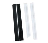 OFFSCH 4 Pezzi Striscia in Silicone per Fessura tra Fornello e Piano Cucina, Resistente al Calore, Tagliabile, Bianco, per Cucina Contemporanea