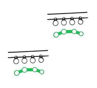 OFFSCH 4 Pezzi Strumento Musicale Espansore Strumento Dita Che Giocano Ginnico Per Chitarra Impugnature Chitarra Rinforzo Estensore Mano Ginnico Ukulele Barella Abs