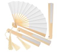 OFFSCH 4 Pezzi Ventagli Pieghevoli Mini da Ventagli di Carta Vintage per Bambole Accessori per Fotografia Decorazioni Te e Facili da Usare