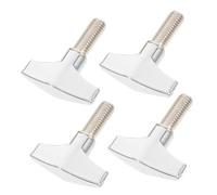 OFFSCH 4 Pezzi Viti ad Alette per Piatto Batteria 7,8mm in Lega di Zinco Viti Superiori Kit Tamburo Accessori per Strumenti Musicali da Batteristi Professionisti