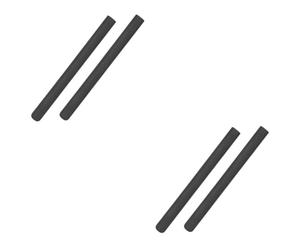 OFFSCH 4 Pz Custodia in Silicone Per Bacchette Porta Bacchette Coperture Silenziose Per Bacchette Berretti Coperture Durevoli Della Cappucci Per Bacchette Black Gel Di Silice