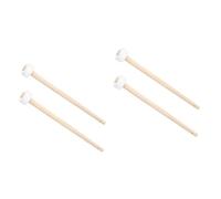 OFFSCH 4 Pz Martello Gong mazza con manico in acero zucca pendente per auto martelletto Strumento per percussioni mazze con manico in legno mazze di gong a percussione Di legno bianca