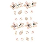 OFFSCH 4pezzi Adesivi Per Chitarra e Ukulele Design Di Fiori Di Ciliegio Decorazioni Artistica Per Strumenti Musicali Facile Da Applicare e Rimovibile