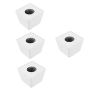 OFFSCH 4pezzi Microfono Flag Station Per Interviste Copertura Logo Microfono Wireless Design Compatto e Facile Da Installare Adatta Per Eventi Professionali e Trasmissioni Tv