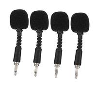 OFFSCH 4pezzi Microfono Linea Professionale Per Registrazione e Canto Mini Microfono Portatile Design Per Smartphone e Computer Per Streaming e