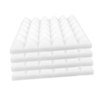 OFFSCH 4pezzi Pannelli Fonoassorbenti Adesivi Materiale Acustico Per Insonorizzazione Stanze Registrazioni e Studi Assorbe Rumore e Riduce Eco