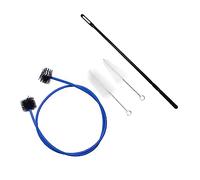 OFFSCH 4pezzi Pulizia Per Tromba e Corno Kit Completo Con Spazzole Flessibili e Asta Di Pulizia Per Manutenzione Strumenti Musicali Blu