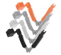 OFFSCH 4pezzi Strumento Per Corde Chitarra Multifunzionale Con Tagliacorde e Avvolgitore Utensile Per Riparazione Chitarra Acustica e Elettrica Arancione