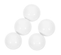 OFFSCH 5 Pezzi Palline per Roulette in Acrilico Bianco, Rotonde ed Eleganti, Tracciamento Liscio della Pallina per Gioco Ruota da Tavolo