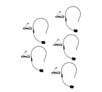 OFFSCH 5 Pz microfono headphones cuffie auricolari headset earphone cuffie audio cuffie rog microphone Cuffia per conferenze Cuffia per presentazioni microfoni per cantare pvc Black