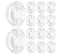 OFFSCH 50 Pezzi Coperture Protettive Trasparenti per Piantine in Plastica Cupole Rotonde per Germinazione e Serra Cappucci per Vasi da Giardino Adatti a Coltivazione e Protezione