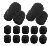 OFFSCH 50 Pezzi Coprimicrofono in Spugna Morbida Nero 20x15x5mm per Amplificatori, Coperture Antisporco per Microfono, Accessori Leggeri e Facili da Trasportare per Uso Professionale e Quotidiano
