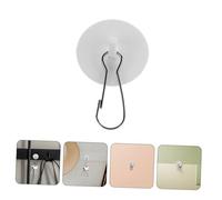 OFFSCH 50 Pezzi Ganci Adesivi Trasparenti per Soffitto Rimovibili e Riutilizzabili Ganci Autoadesivi Resistenti per Appendere Decorazioni Luci e Oggetti Casa e Ufficio