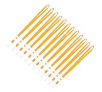 OFFSCH 50 Pezzi Laccetti Badge in Nylon Arancione Cordini Per Scolastiche e Lavorative Tracolla Per Badge Identificativi e Esposizioni