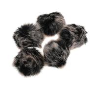 OFFSCH 5pezzi Copertura Antivento Per Microfono Copertura Pelosa Per Microfono Clip Paravento Antirumore Per Altoparlante Riduce Rumore Del Vento Migliora Audio Per Esterni e Streaming