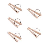 OFFSCH 5pezzi Portachiavi Forma Di Bacchetta Da Tamburo Decorazione Elegante Per Zaini e Chiavi Per Appassionati Di Musica e Batteria