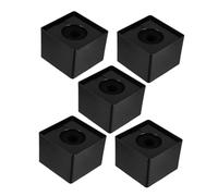 OFFSCH 5pezzi Stazione Bandiera Quadrata Per Microfono Cubo Portatile Per Interviste e Presentatori Personalizzazione Facile Logo Vuoto Stabile e Resistente