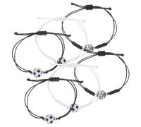OFFSCH 6 Braccialetti Sportivi Da Calcio: Braccialetti Da Calcio Da Uomo E Da, Braccialetti Dell'amicizia E, Gioielli Regolabili Per Ragazze E Ragazzi, Per