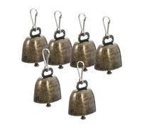 OFFSCH 6 Pezzi Campana Di Ferro Per Campana Di Mucca Campana Per Collare Per Cani Campane Di Nozze Collana Campana Di Mucca Campanello Da Bagno Per Cani Ferro Da Stiro Verde Oliva