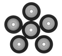 OFFSCH 6 Pezzi Rullo di Pressione per Videoregistratore Vhs Nero in Gomma | Ricambio per Player e Autoradio, Contatto Stabile tra Testina e Nastro, Pratico da Riporre e Trasportare