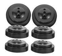 OFFSCH 6 Pezzi Supporto per Bandiere da Scrivania Base in Plastica Resistente per Piccole Bandiere da Ufficio e Giardino Portabandiera Mini per Esterni ed Esposizioni