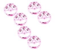 OFFSCH 6 Pz sonaglio lampo tamburello con luci giocattoli per le prestazioni guirò Tamburelli luminosi Oggetti di scena per feste accendono tamburelli accessori per karaok plastica rosa
