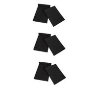 OFFSCH 6 Pz Tampone in spugna antivibrazione pannello insonorizzante supporti per altoparlanti da pannelli fonoassorbenti pannello fonoassorbente casse audio cuscino antiurto Black