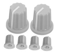 OFFSCH 6pezzi Manopole Potenziometri Con Regolazione Per Controllo Volume e Tonalità in Plastica Durevole Facili Da Installare Per Macchinari e Strumenti Elettronici