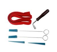 OFFSCH 6pezzi Utensili Per Accordare Pianoforte Metallo e Gomma Kit Indispensabile Per Musicisti Con Martello Mute e Striscia Di Temperamento Per Regolazioni Facili e Risparmio