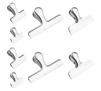 OFFSCH 8 Pezzi Clip Resistenti Per Patatine Clip Per Sacchetti Di Cereali Acciaio Inossidabile Per Cucina Sigillatura Di Snack Acciaio Inossidabile