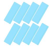 OFFSCH 8 Pezzi Strisce di Lettura Guidata Blu per Dislessia e Stress Visivo Segnalibri Sovrapposti per Tracciamento Testo Supporto Contrasto Colore per Adulti