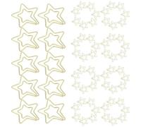 OFFSCH 80 Pezzi Graffette Metallo Forma di Stella Dorata Clip Memo Decorativa per Ufficio e Scuola Segnalibri Carini per Organizzazione Documenti Clip Ufficio Originali e Resistenti