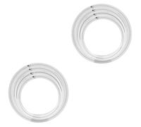 OFFSCH 8pezzi Cerchi Mute Per Batteria Riduzione Volume Per Praticanti Materiale Durevole e Pratico Per Insegnanti e Amatori Di Strumenti Percussione