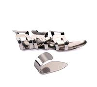 OFFSCH 8pezzi Plettri Acciaio Inossidabile Per Chitarra Di Plettrino Per Dito Ultra Leggeri e Sottile Accessori Per Chitarra e Basso Colore Argento