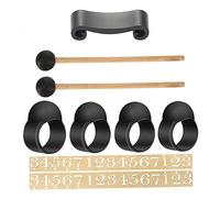 OFFSCH 9 Pezzi/set Bacchette Per Percussioni Batteria Musicale Copri Dita Tamburo Handpan Strumento Accessori Silicone Supporto Adesivi Plettri