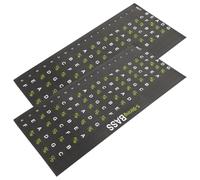 OFFSCH Adesivi per Tastiera Chitarra 2 Pezzi Sticker Scala Musicale Adesivi Note Facili da Installare e Rimuovere Utili per Accessori Chitarra e Basso