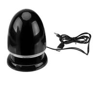 OFFSCH Altoparlante Portatile Nero in Abs Ingresso Audio 3.5mm, Pad Antiscivolo e Resistente Agli Urti, Mini Speaker Compatto per Laptop e Tablet