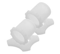OFFSCH Anelli per Microfono in Silicone Bianco, Set da 2 Protezione Antiscivolo e Installazione Facile, per Bar e Palcoscenici, Accessori Microfono Luminosi al Buio