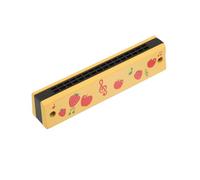 OFFSCH Armonica di Legno Portatile per Principianti Design Semplice da Imparare e Motivo Frutta Adorabile, per Eventi e Riunioni di Bambini