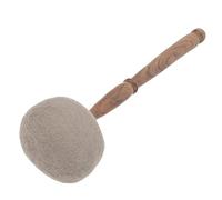 OFFSCH Bacchetta Legno Per Ciotola Tibetana Con Feltro Strumento Per Meditazione e Relax Accessorio Per Yoga e Terapia Sonora Artigianato Nepalesi Media